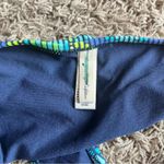 American Eagle Blue / Yellow Printed Swim Bikini Bottom Size Medium Photo 2