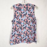 Crown & Ivy Crown Ivy Large Tank Top‎ Crochet Trim Kurta Top Pink Blue Sleeveless Fruit 1246 Photo 3