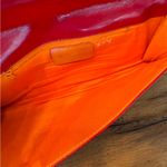 Maurizio Taiuti Bright Red Genuine Leather Clutch Wallet Bag Photo 5