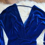 superdown  Ariana Velvet Mini Dress In Blue Photo 6