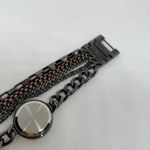 Decree  women’s black tone watch 25mm quartz multilayered chain bracelet running Photo 6