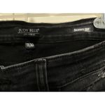 Judy Blue Judy‎ Blue skinny fit jeans 11/30 Black with Buffalo Plaid Distressed Patches Photo 2