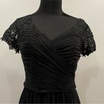 La Femme 29772 Black Floral Embroidered Gown 8 Photo 2