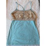 Lululemon RARE đź’ĄPower Tank Top Women's Turquoise Blue Beige Athletic Photo 2
