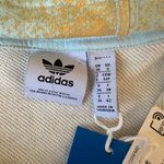 Adidas  NWT All Oversize Printed Full Zip Hoodie in Almost Blue/Hazy Orange Size Photo 7