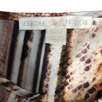 Boston Proper  Satin Animal Print Long Sleeve Pullover Dress Photo 3