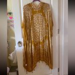 Woven Heart Mustard yellow mandala kimono swimsuit cover Photo 4