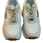 Bebe Women’s Stylish White and Cream Sneakers Photo 5