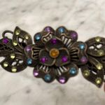 Ruby Hair clip with faux  and diamond decorative highlights Photo 2