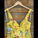 Likely  yellow floral jumpsuit size 10 Photo 2