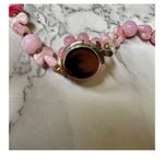 Pink art glass wedding cake vintage necklace Photo 6
