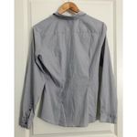 H&M  White & Gray Thin Striped Dress Shirt 12 Photo 4