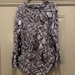 Rock & Republic Women's Black Grey White Button Down Shirt Size XL New With Tags Photo 2