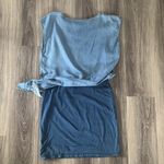 Anthropologie Amado  Women’s Two tone Chambray Mini Dress Casual Size Small Photo 4