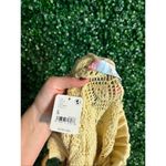 Free People Butter Yellow High Rise Crochet Cover Up Skirt Sz Small NWT Photo 2