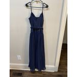 Anthropologie NWT Hutch Drop-Waist Maxi Dress $238 SIZE 6 Blue Belted Photo 6
