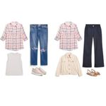 Kut From The Kloth Florence Blouse Women's Small Pink Gray Plaid Long Sleeve Photo 4