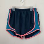 Nike  Dri Fit Running Shorts Navy Blue Athletic Brief Lined Women’s Size M Photo 0