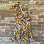Adelyn Rae Kylie One Shoulder Mini Dress Women’s Small Floral Ruffle Photo 6
