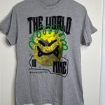 Papercut The World is Mine T Shirt Size medium Gray Japanese Streetwear Skater Photo 0