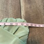 Lulus  Sage Green Convertible Strapless Maxi Dress Formal Wedding Guest Gown Sz S Photo 11