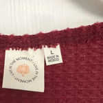 Live in the Moment  Tie Front Top Blouse Large Button Up Front Vneck Lightweight Photo 2