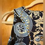 J. McLaughlin  Catalina Cloth Sheath Dress Navy Blue Pattern Sleeveless Womens XS Photo 5