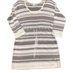 Motherhood  Maternity. Size Medium gray and white sweater Photo 1