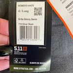 5.11 Britta Skinny Fit Denim Women's Silver Wash High Performance Jeans - 4L NWT Photo 9