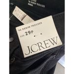 J.Crew Petites ‘96 Denim Trouser Semi-Stretch Black 29P Black NEW $158 Photo 6