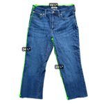 Madewell  Mid Rise Kick Out Crop Jeans 30 Blue Denim Classic Y2K Retro Everyday Photo 7