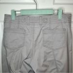 Lee Women's Casual Gray Crop Capri Pants Tie Hem 8 Photo 5