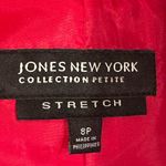 Jones New York Bright Red 1 Button Blazer 4 Button Sleeves. Fully Lin… Photo 10
