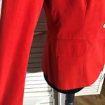 Evan Picone  Red Linen Cotton Blazer Jacket Small Photo 4