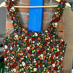 1970s Sears JR Bazaar Corduroy Floral Dress Size undefined Photo 1