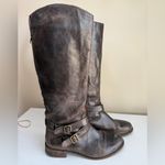 Hinge  Distressed Devin Riding Boot Chocolate Brown Country Boho Cottagecore 9.5 Photo 1