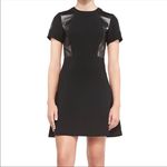 Rebecca Taylor  LEATHER PANEL DRESS Photo 0