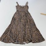 Reformation  Dress Womens Small Rou Cougar Print Square Neck Midi Photo 6