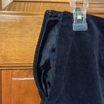 Harper Heritage  Lined Embroidered Navy Corduroy Skirt W/Zip & Hook/Eye /Med-EUC Photo 4