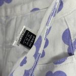 SheIn White Denim Purple Floral Jeans Photo 2