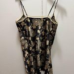 Victoria's Secret  Babydoll Open Tie Front Cami Lingerie Top Black Gold Size S Photo 2