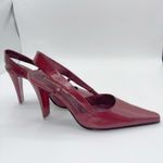 Enzo Angiolini  Eaanara Womens 6.5M Red Leather Slingback Pointed Toe Heels New Photo 7
