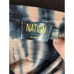 Nation Ltd Terrin Snap Tie Dye T-Shirt Tee Peach Black XS Short Sleeve Snaps Photo 2