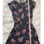 Lascana Ribbon Tie Dress Navy Printed Floral Women Dress Sundress Size 8 Photo 9