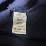 Sundry  Navy Ruffle Trim Blouse Photo 5