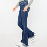 KanCan Brooklyn High Rise Bootcut Jeans Size 7/27 Raw Hem Dark Wash KC5224D Blue Photo 7