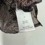 Brochu Walker  Geometric Paisley Printed Silk Blouse Size Medium Photo 7