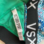 Victoria's Secret Victoria’s Secret Green & Blue Patterned Sports Bra Size Medium Photo 1