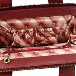 Betsey Johnson Y2K Vintage Deep Red Leather Satchel Tote Bag Purse Rare HTF Photo 10