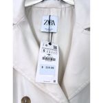 ZARA NWT | S | Flowy Trench Coat Oversized Minimalist Modern Jacket Ivory Women Photo 2